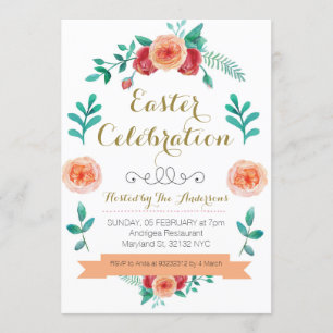 Invitación de la celebración de Pascua de la flor