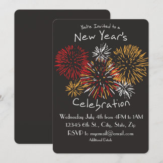 Invitación de la celebración del Año Nuevo