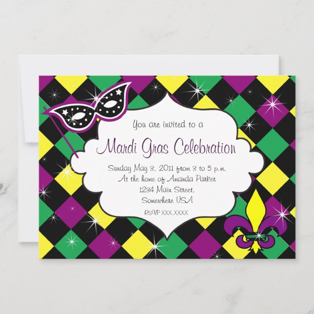 Invitación de la celebración del carnaval (Anverso)