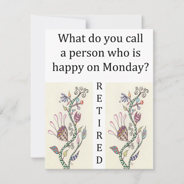 Invitación de la celebración del retiro (Anverso)