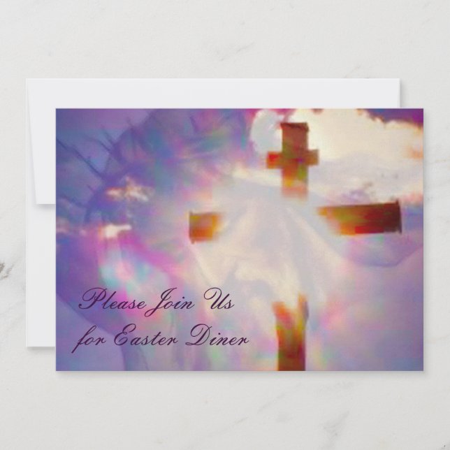 Invitación de la cena de Pascua - religiosa (Anverso)