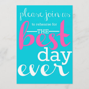 Invitación de la cena del ensayo de la boda