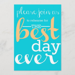 Invitación de la cena del ensayo de la boda