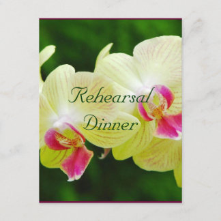 Invitación de la cena del ensayo de la boda de la