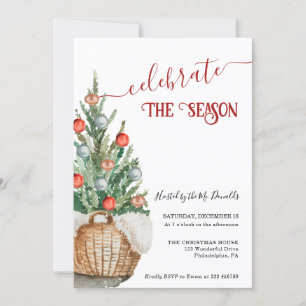 Invitación de la cena navideña