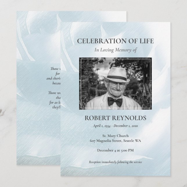 Invitación de la ceremonia conmemorativa (Anverso / Reverso)