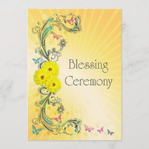 Invitación de la ceremonia de la bendición con la