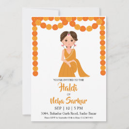 invitación de la ceremonia haldi