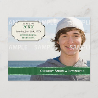 Invitación de la cinta de la graduación