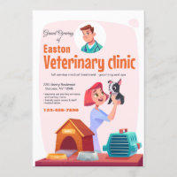 Invitación de la clínica veterinaria