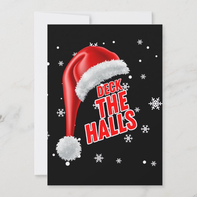 Invitación de la Colección de Nieve Deck The Halls (Anverso)
