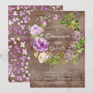 Invitación de la comunidad de rusia floral de peon