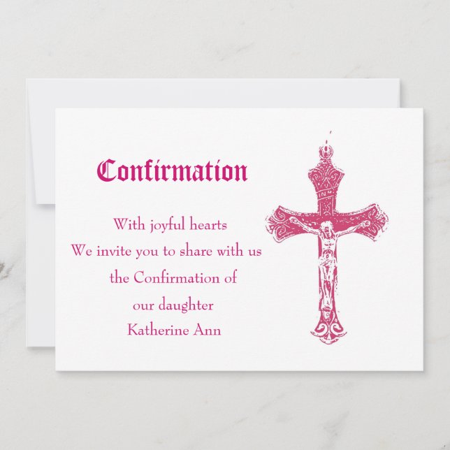 Invitación de la confirmación (Anverso)