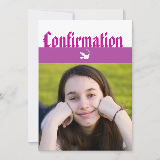 Invitación de la confirmación (Anverso)