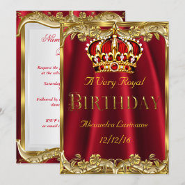Invitación de la Corona de Oro a la fiesta de cump