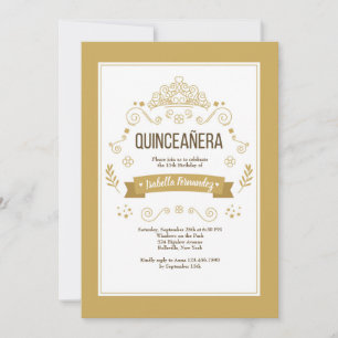 Invitación de la Corona de Quinceañera