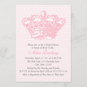 Invitación de la corona rosa