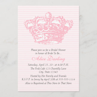 Invitación de la corona rosa