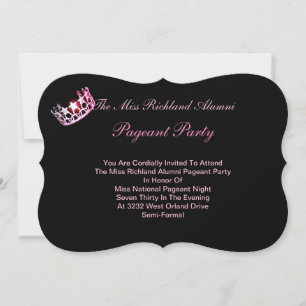 Invitación de la Corona Rosa Norteamericana de Mis