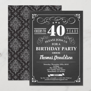 Invitación de la cosecha de 40 años. Clásico de ca