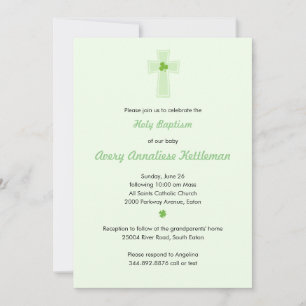 Invitación de la Cruz de Shamrock
