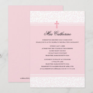 Invitación de la Cruz Rosa Ligera Primero Santa Co