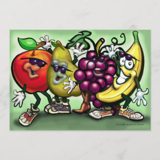Invitación de la cuadrilla de la fruta