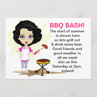 Invitación de la diva del Bbq
