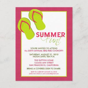 Invitación de la diversión Picnic/BBQ del verano