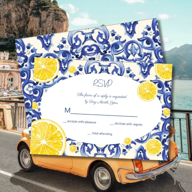 Invitación de La Dolce Vita Lemon RSVP (Subido por el creador)