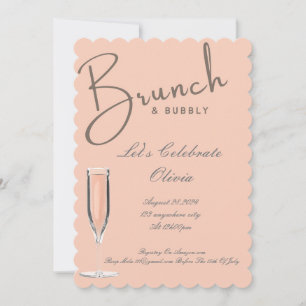 INVITACIÓN DE LA DUCHA BRIDAL BRUNCH Y BUBBLY