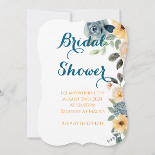 INVITACIÓN DE LA DUCHA BRIDAL DE LA FLORAL DEL PAS