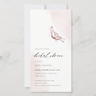 INVITACIÓN DE LA DUCHA BRIDAL DE LA MARIPOSA DEL C