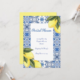 INVITACIÓN DE LA DUCHA BRIDAL DE LIMONCELLO