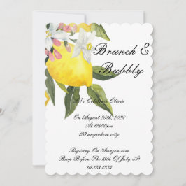 INVITACIÓN DE LA DUCHA BRIDAL DE LIMONCELLO