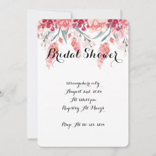 INVITACIÓN DE LA DUCHA BRIDAL DE Rubor, DUCHA BRID