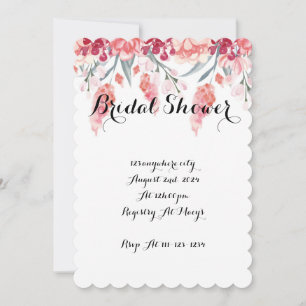 INVITACIÓN DE LA DUCHA BRIDAL DE Rubor, DUCHA BRID