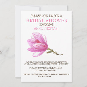 INVITACIÓN DE LA DUCHA BRIDAL ELEGANTE DE FLORES R