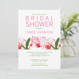 INVITACIÓN DE LA DUCHA BRIDAL MODERNA DE ORQUILLAS