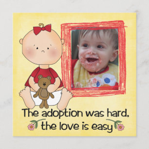 invitación de la ducha de la adopción