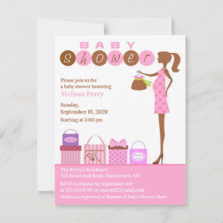 Invitación de la ducha de la niña