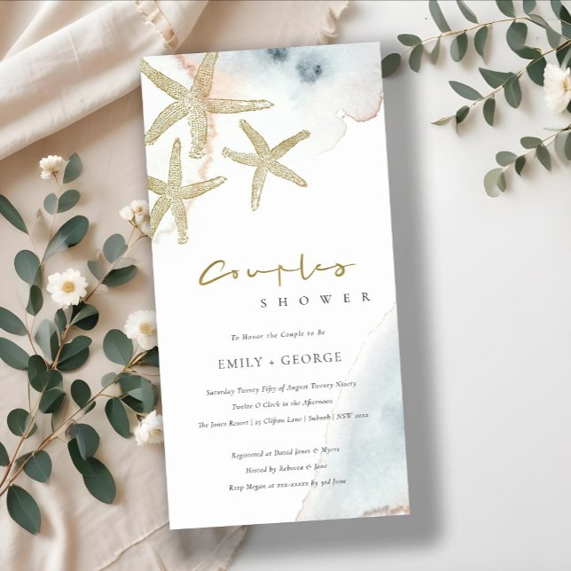 INVITACIÓN DE LA DUCHA DE LAS PAREJAS STARFISH DE  (Subido por el creador)