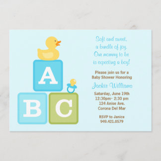 Invitación de la ducha del bebé