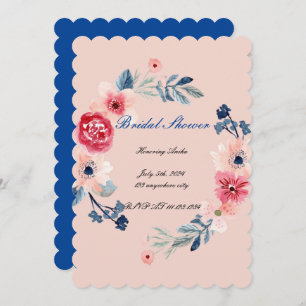 INVITACIÓN DE LA DUCHA DEL BRIDAL DE ROPA DE PINO