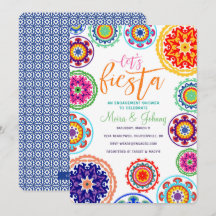 Invitación de la ducha del compromiso de la fiesta