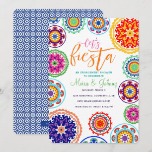 Invitación de la ducha del compromiso de la fiesta