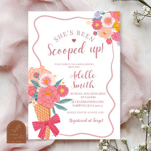 Invitación de la ducha nupcial de la Floral de hel