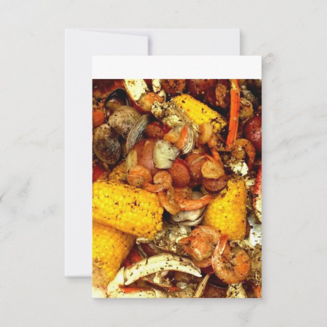 Invitación de la ebullición de los mariscos (Anverso)