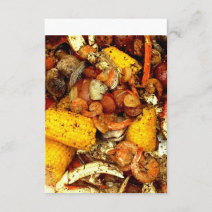 Invitación de la ebullición de los mariscos