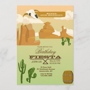 Invitación de la escena del desierto